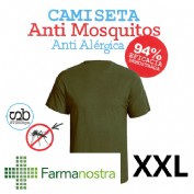 Camiseta antimosquitos stingbye camiseta manga corta  | talla xxl | color kaki